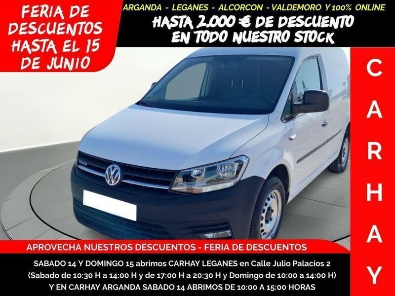 Blanco Usado 2019 VW Caddy Monovolumen | 10.990 € (Precio justo) - Imagen 1/4