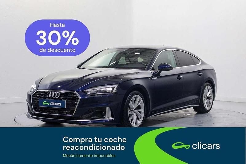 Usado Audi A5 Sportback Advanced 150 CV (110 kW) 2022 Azul Utilitario