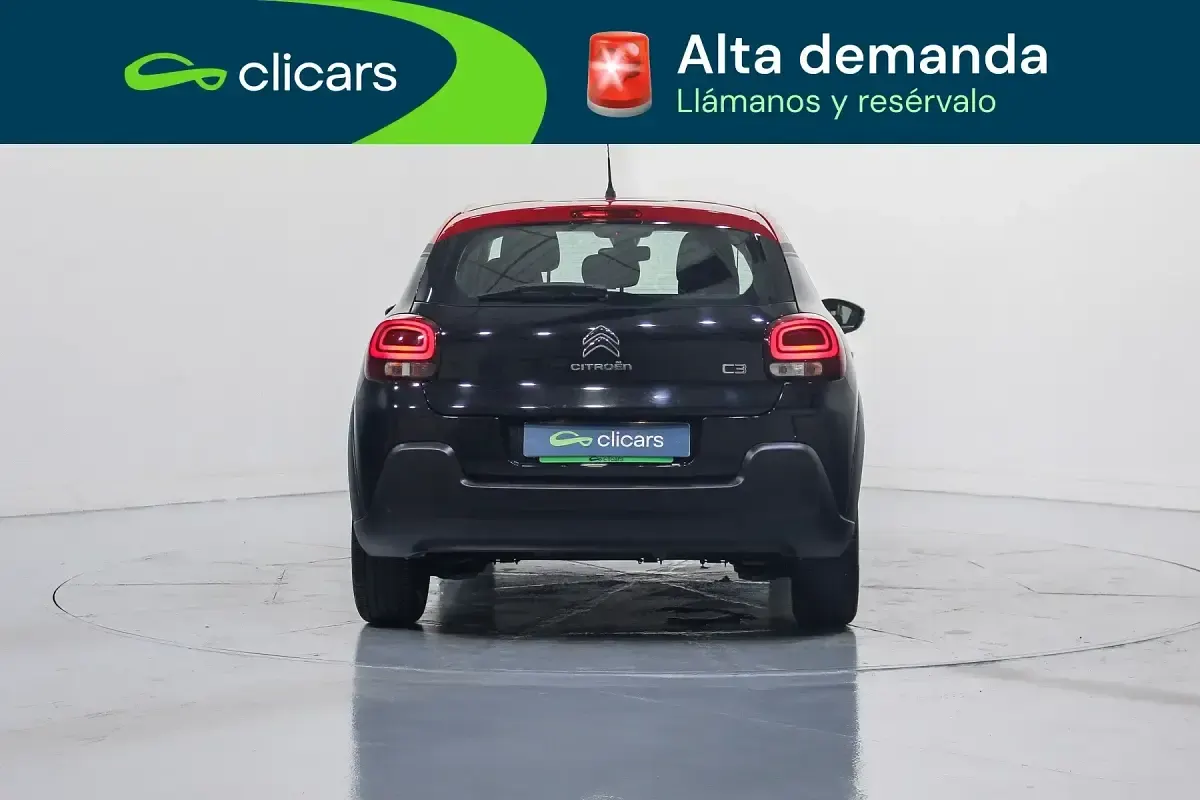 Usado Citroën C3 Feel 110 CV (80 kW) 2018 Negro Utilitario