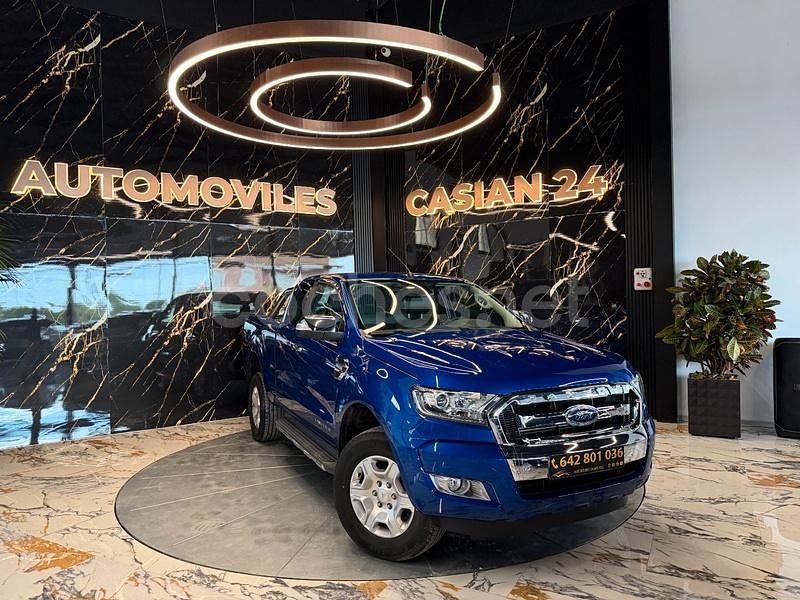 Usado Ford Ranger XLT 160 CV (117 kW) 2017 Azul Recogida
