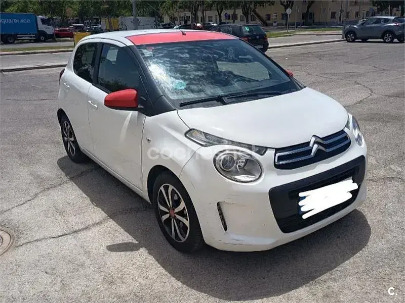 Usado Citroën C1 Feel 82 CV (60 kW) 2017 Blanco Utilitario