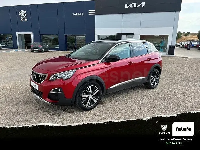 Usado Peugeot 3008 Allure 130 CV (95 kW) 2019 Granate SUV