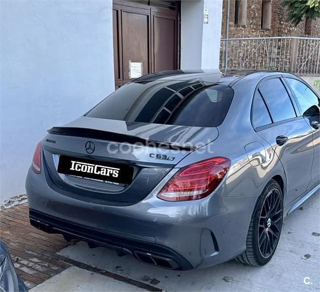 Usado Mercedes C63S AMG 510 CV (375 kW) 2017 Gris / plata Berlina