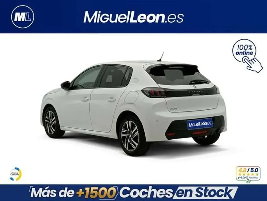 Usado Peugeot 208 Allure 102 CV (75 kW) 2023 Blanco Utilitario
