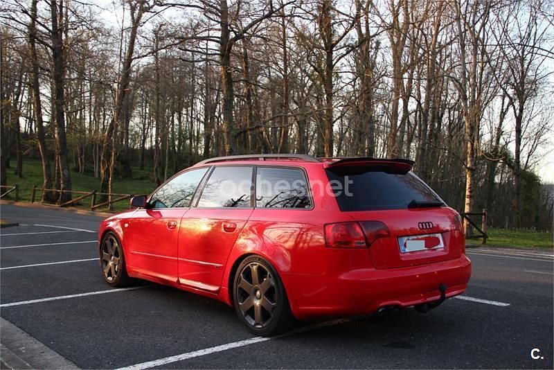Usado Audi A4 S-Line 140 CV (102 kW) 2007 Rojo Familiar