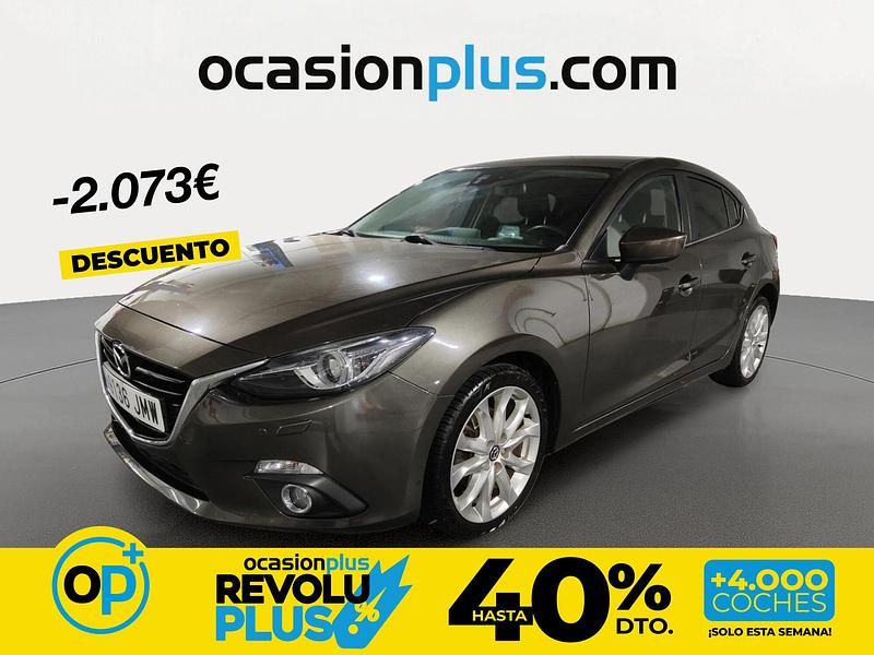 Usado Mazda 3 Luxury 150 CV (110 kW) 2016 Negro Berlina