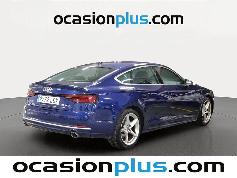 Begagnad Audi A5 Sportback Advanced 150 HK (110 kW) 2020 Blå Halvkombi