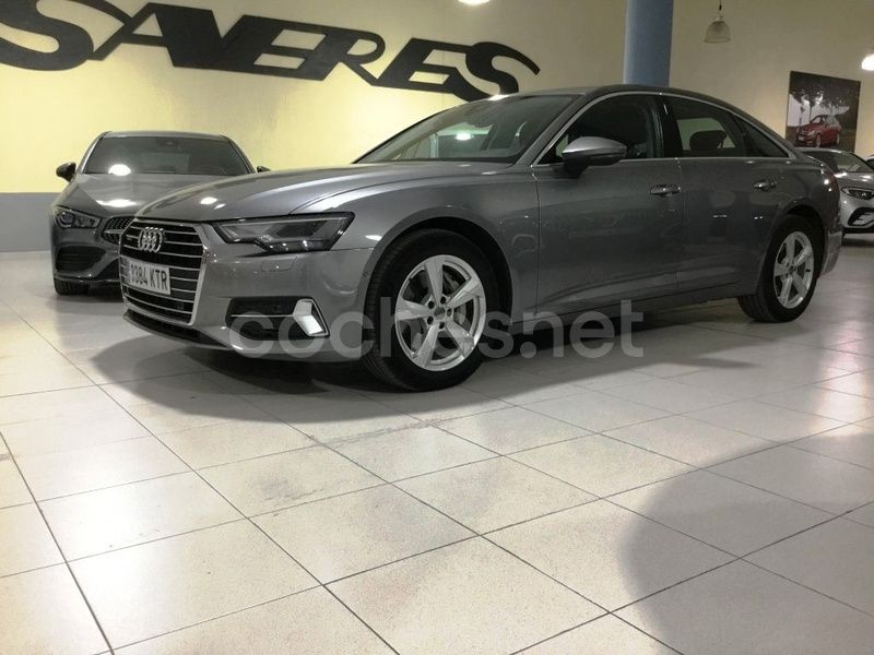 Gris / plata Usado 2019 Audi A6 Ambiente Berlina | 37.900 € (Precio justo) - Imagen 1/4