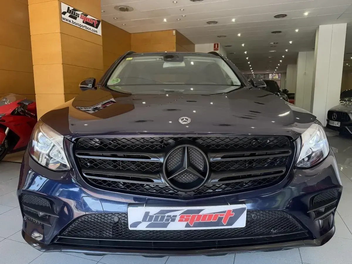 Usado Mercedes GLC250 204 CV (150 kW) 2018 Azul metalizado SUV