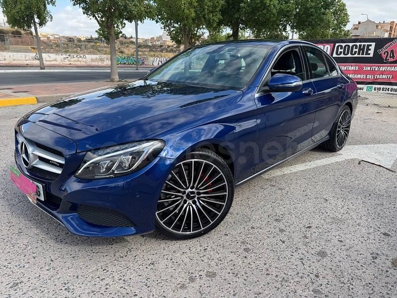 Usado Mercedes C220 170 CV (125 kW) 2017 Azul Berlina