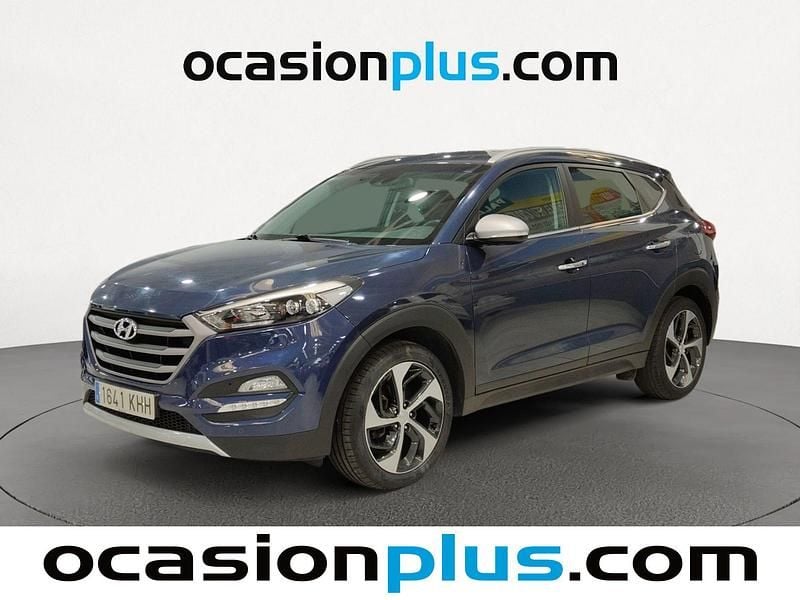 Azul Usado 2018 Hyundai Tucson SUV | 17.991 € (Un poco caro) - Imagen 1/4