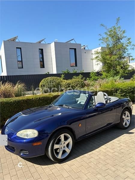 Azul Usado 2003 Mazda MX5 Active Descapotable | 8300 € (Precio justo) - Imagen 1/4