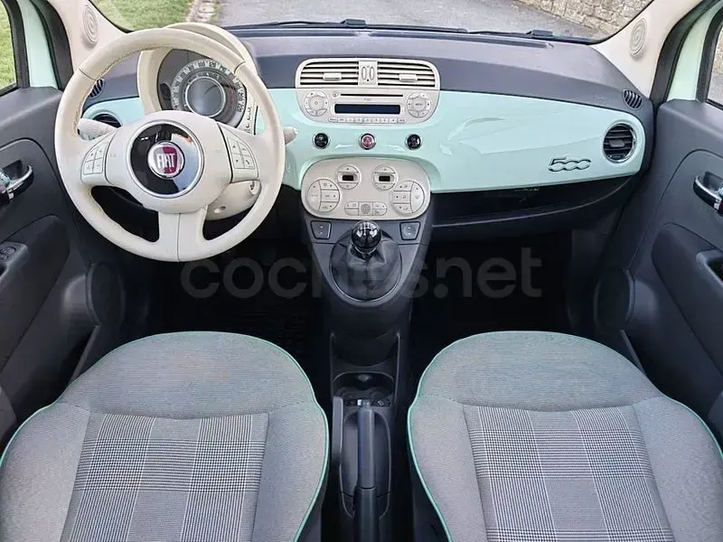 Usado Fiat 500 Lounge 69 CV (50 kW) 2015 Verde Berlina