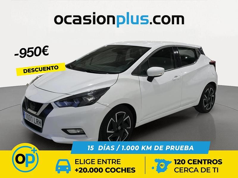 Blanco Usado 2021 Nissan Micra Acenta Berlina | 10.450 € - Imagen 1/4