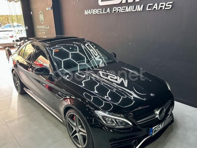 Usado Mercedes C63S AMG 510 CV (375 kW) 2018 Negro Berlina