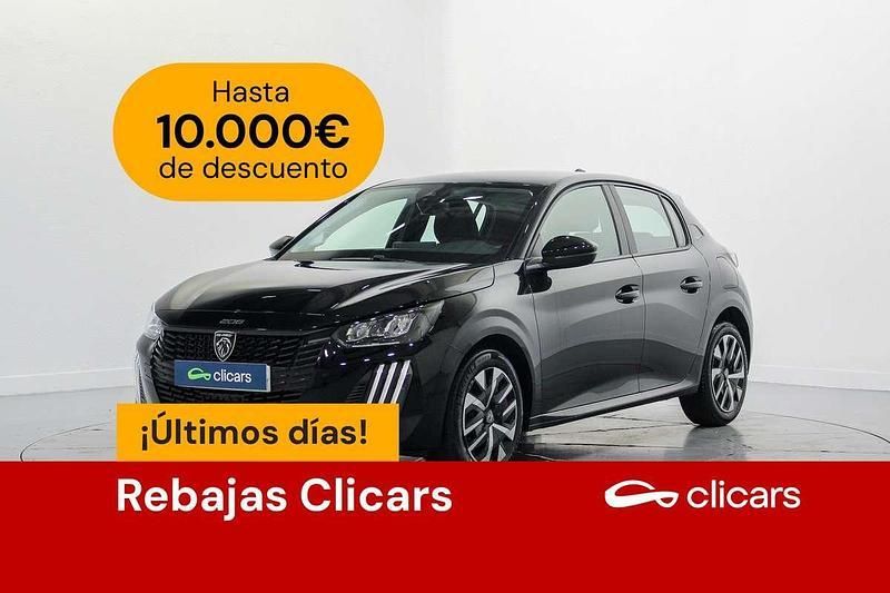 Negro Usado 2024 Peugeot 208 Active Utilitario | 13.590 € (Buen precio) - Imagen 1/4