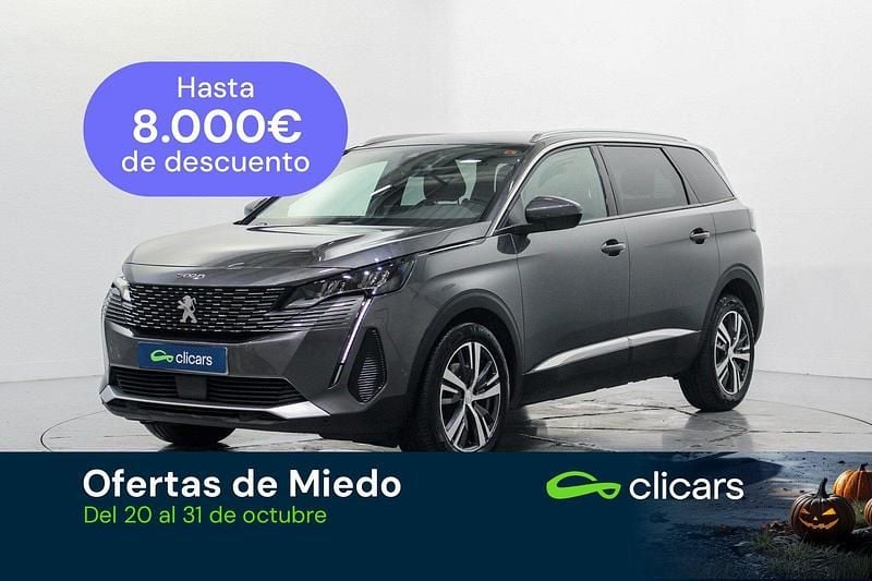 Gris / plata Usado 2021 Peugeot 5008 Allure Monovolumen | 19.990 € (Buen precio) - Imagen 1/4