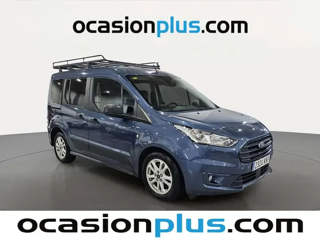 Usado Ford Transit S 101 CV (74 kW) 2018 Azul Familiar