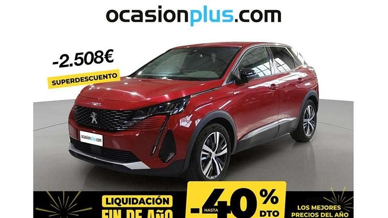 Rojo Usado 2023 Peugeot 3008 Allure Monovolumen | 20.264 € (Precio justo) - Imagen 1/4