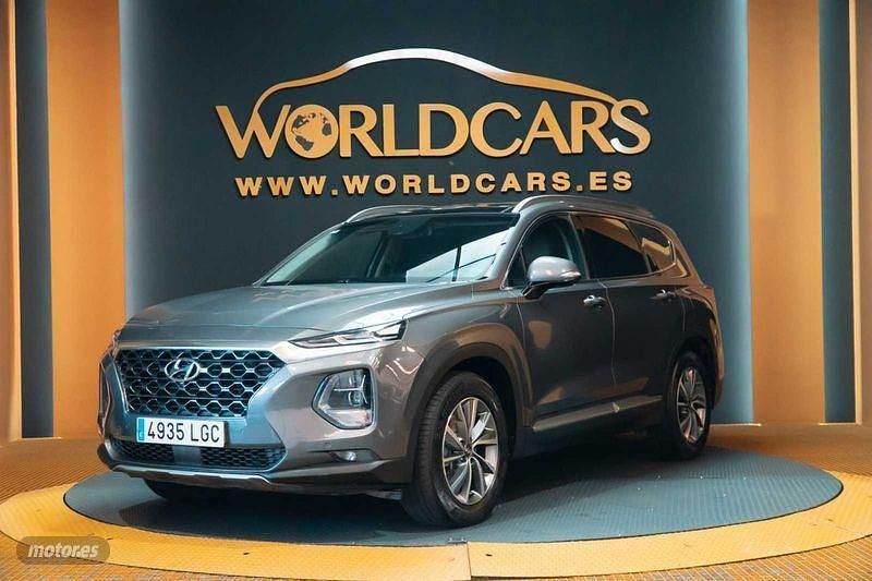 Gris Usado 2020 Hyundai Santa Fe Style SUV | 33.495 € (Precio justo) - Imagen 1/4