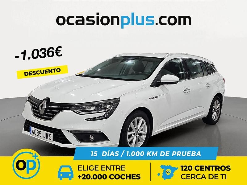 Blanco Usado 2017 Renault Mégane GrandTour Zen Familiar | 13.990 € (Caro) - Imagen 1/4