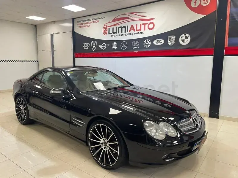 Usado Mercedes SL350 245 CV (180 kW) 2004 Negro Descapotable