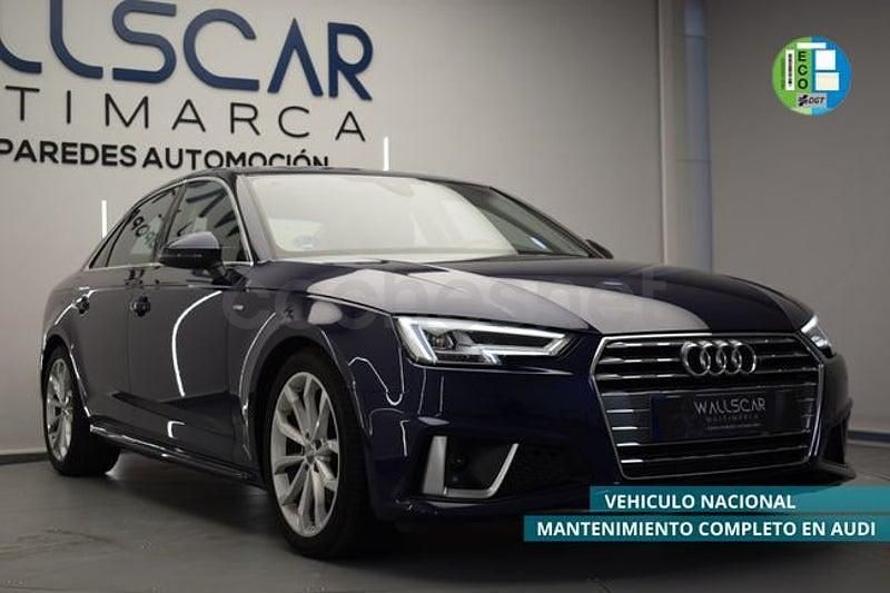 Usado Audi A4 S-Line 150 CV (110 kW) 2019 Azul Berlina