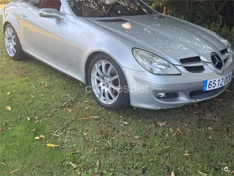 Usado Mercedes SLK200 163 CV (119 kW) 2004 Gris / plata Descapotable