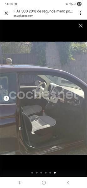 Usado Fiat 500 Lounge 105 CV (77 kW) 2018 Granate Berlina