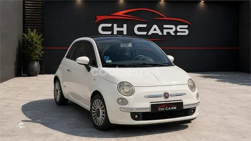 Usado Fiat 500 Lounge 69 CV (50 kW) 2009 Blanco Descapotable