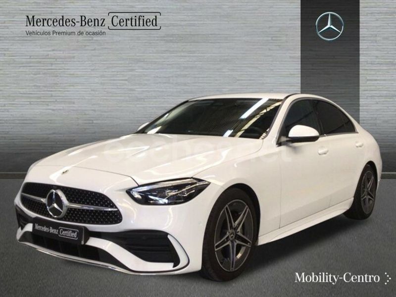 Blanco Usado 2022 Mercedes C220 Berlina | 43.500 € (Un poco caro) - Imagen 1/4