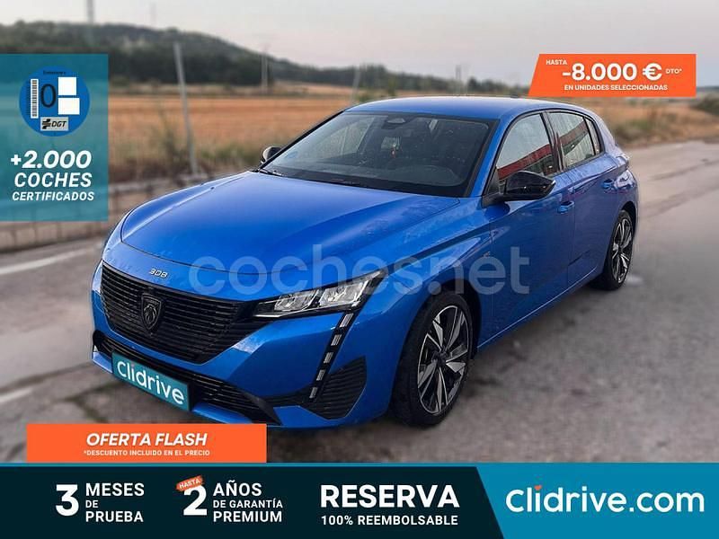 Azul Usado 2022 Peugeot 308 Active Berlina | 19.490 € (Buen precio) - Imagen 1/3
