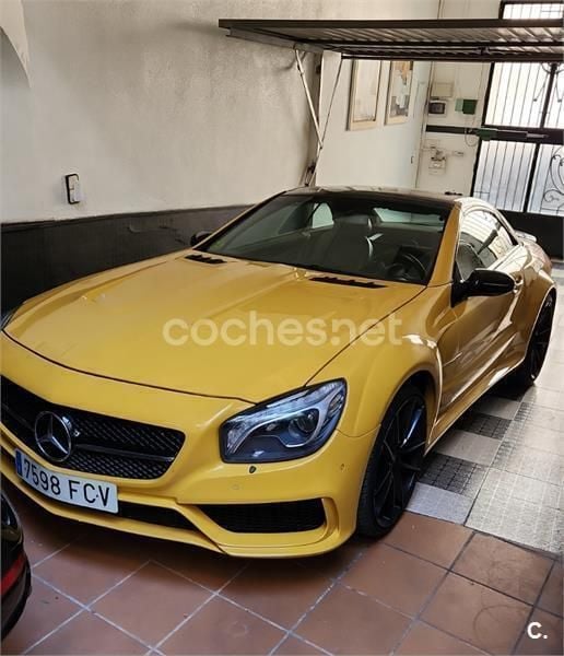 Usado Mercedes SL500 306 CV (225 kW) 2002 Amarillo Descapotable