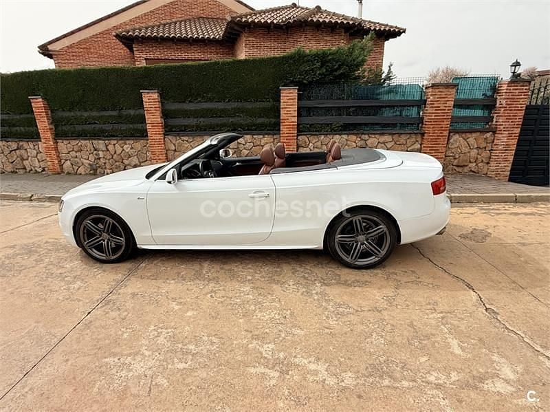 Usado Audi A5 Cabriolet S-Line 240 CV (176 kW) 2009 Blanco Descapotable