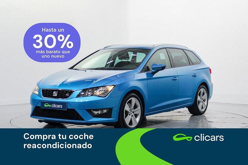 Azul Usado 2016 Seat Leon FR Familiar | 14.290 € (Precio justo) - Imagen 1/4