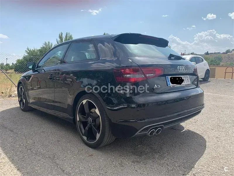 Usado Audi A3 S-Line 150 CV (110 kW) 2016 Negro Berlina