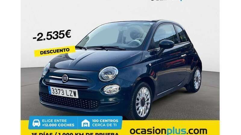 Azul Usado 2022 Fiat 500C Dolcevita Descapotable | 10.264 € (Buen precio) - Imagen 1/4