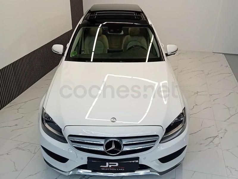 Usado Mercedes C220 AMG line 170 CV (125 kW) 2016 Blanco Familiar