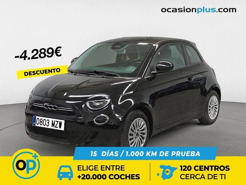Negro Usado 2022 Fiat 500e Action Utilitario | 12.490 € (Precio justo) - Imagen 1/4