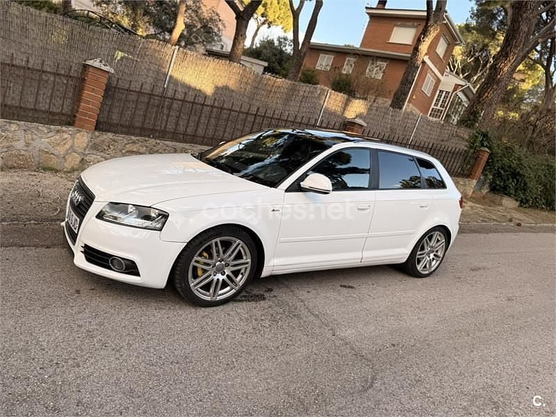 Usado Audi A3 S-Line 140 CV (102 kW) 2009 Blanco Berlina