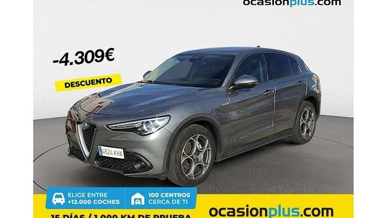 Gris Usado 2018 Alfa Romeo Stelvio Super SUV | 18.091 € (Super precio) - Imagen 1/4