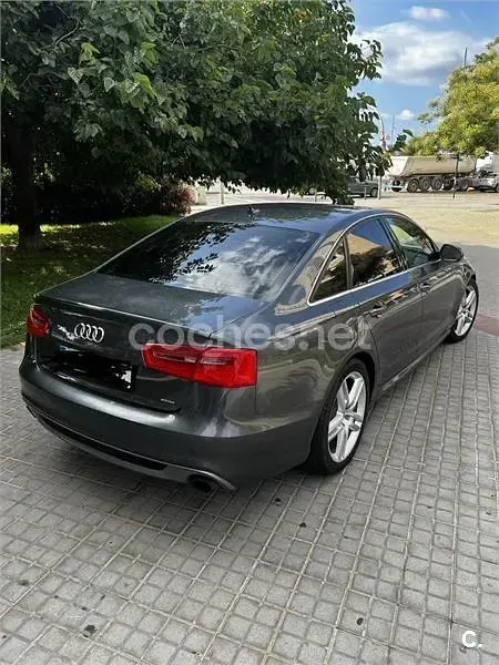 Usado Audi A6 S-Line 310 CV (228 kW) 2014 Gris / plata Berlina