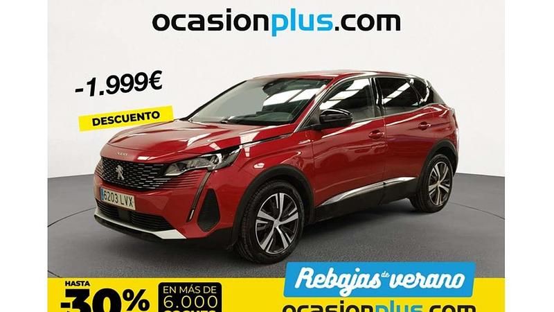Rojo Usado 2022 Peugeot 3008 Allure Monovolumen | 19.264 € (Precio justo) - Imagen 1/3