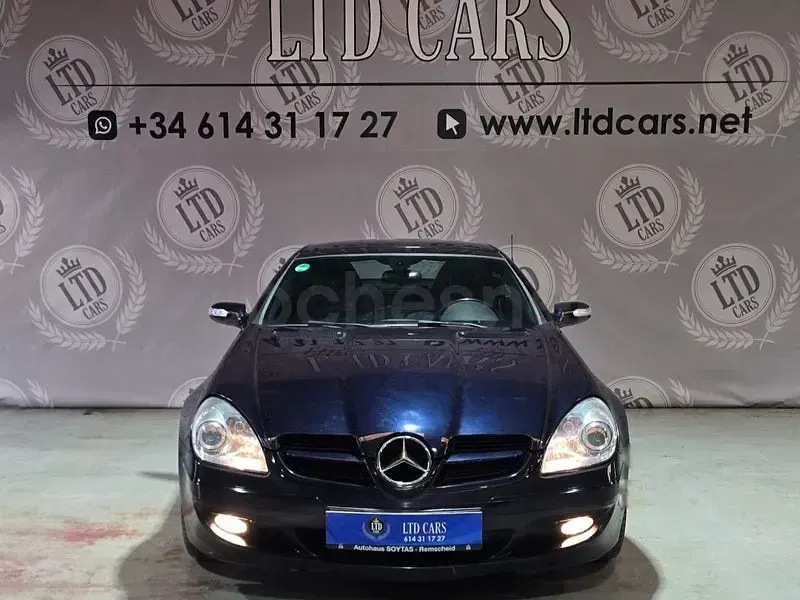 Usado Mercedes SLK200 163 CV (119 kW) 2006 Azul Descapotable