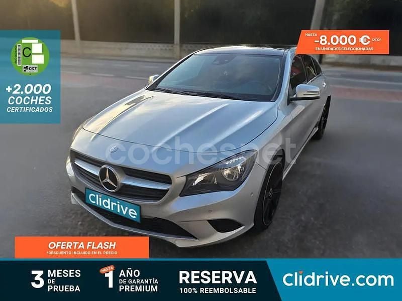 Gris / plata Usado 2015 Mercedes CLA200 Shooting Brake Urban Familiar | 15.490 € (Precio justo) - Imagen 1/3
