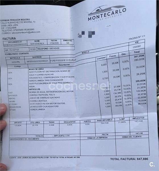 Usado Ford Focus Business Edition 125 CV (91 kW) 2016 Rojo Berlina