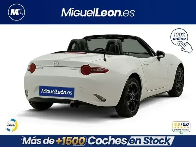 Usado Mazda MX5 132 CV (97 kW) 2019 Blanco Descapotable