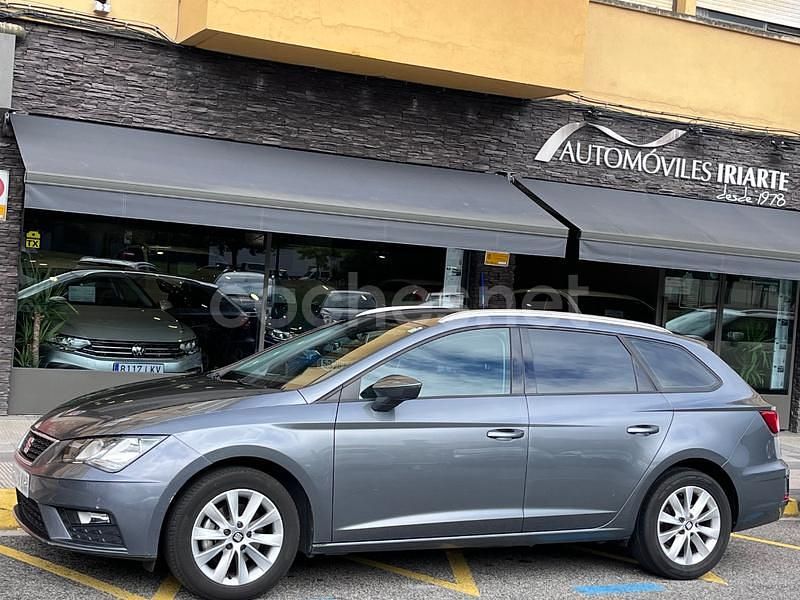 Azul Usado 2018 Seat Leon Style Familiar | 13.500 € (Precio justo) - Imagen 1/4