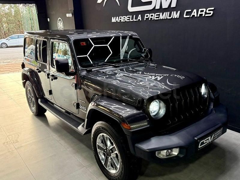 Usado Jeep Wrangler Sahara 200 CV (147 kW) 2019 Gris / plata SUV