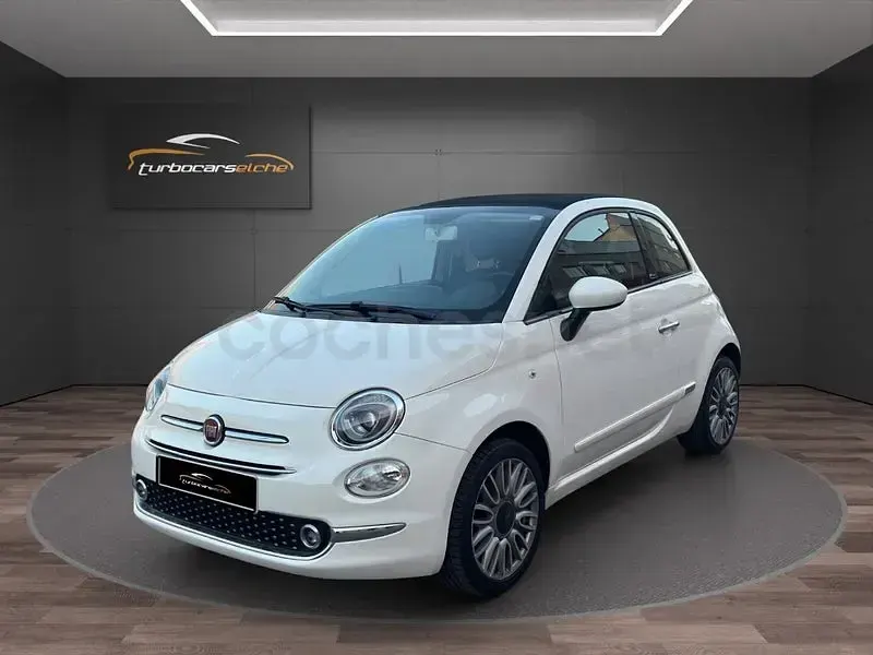Usado Fiat 500C Lounge 69 CV (50 kW) 2016 Blanco Descapotable